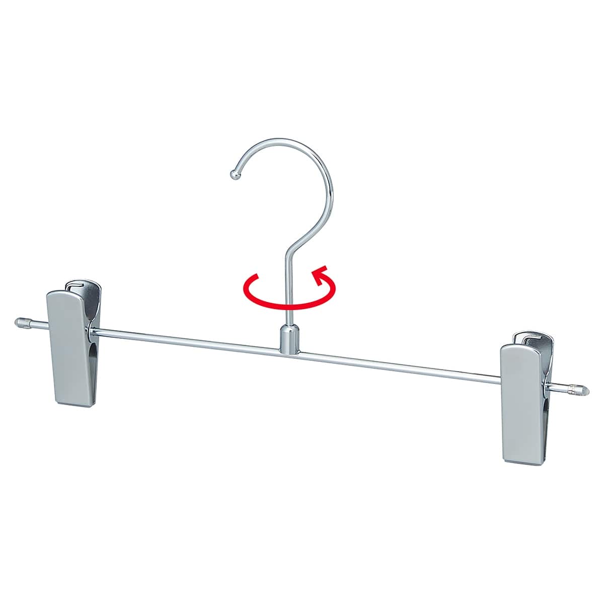 ★61-810-62-4 スチール製ボトムハンガー クロームW30cmW30cm