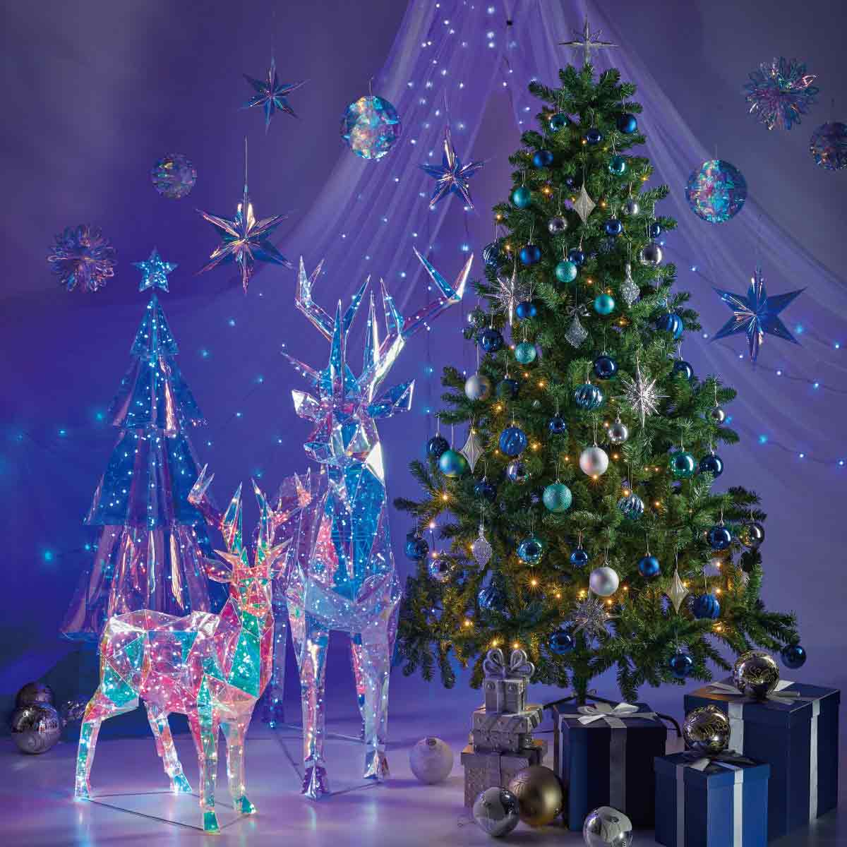 ★58-2-3-2 プレゼントボックス シルバー(2段ボックス)