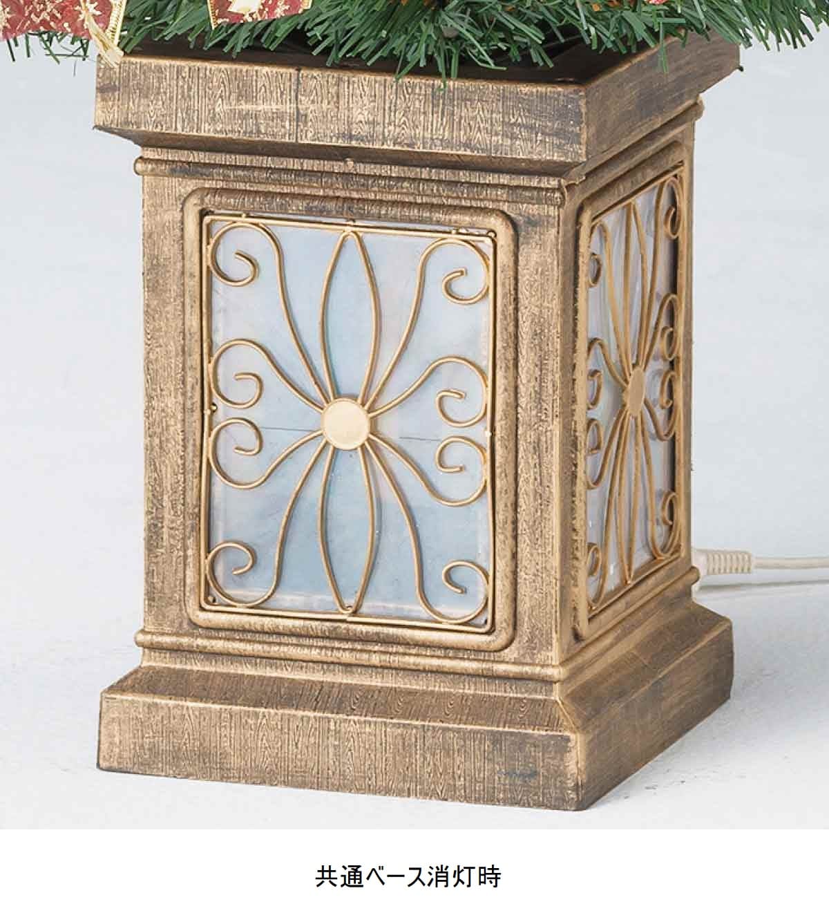 ★58-16-1-3 ポットライトクリスマスツリー スノー高さ210×幅111cm