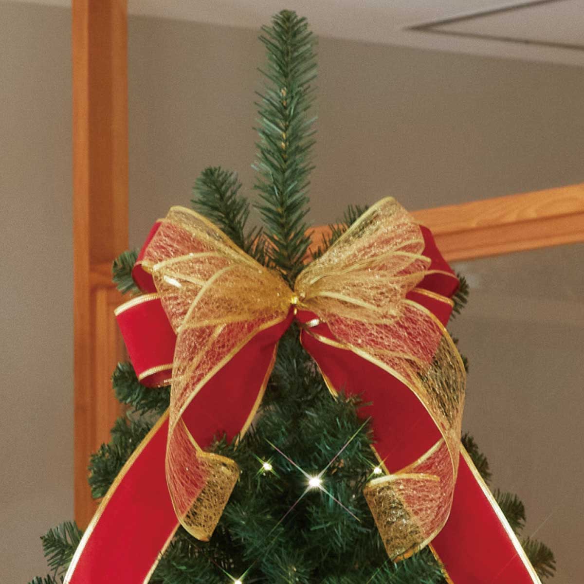 ★58-17-1-3 ラグジュアリークリスマスツリーセット レッドゴールド高さ240×幅130cm