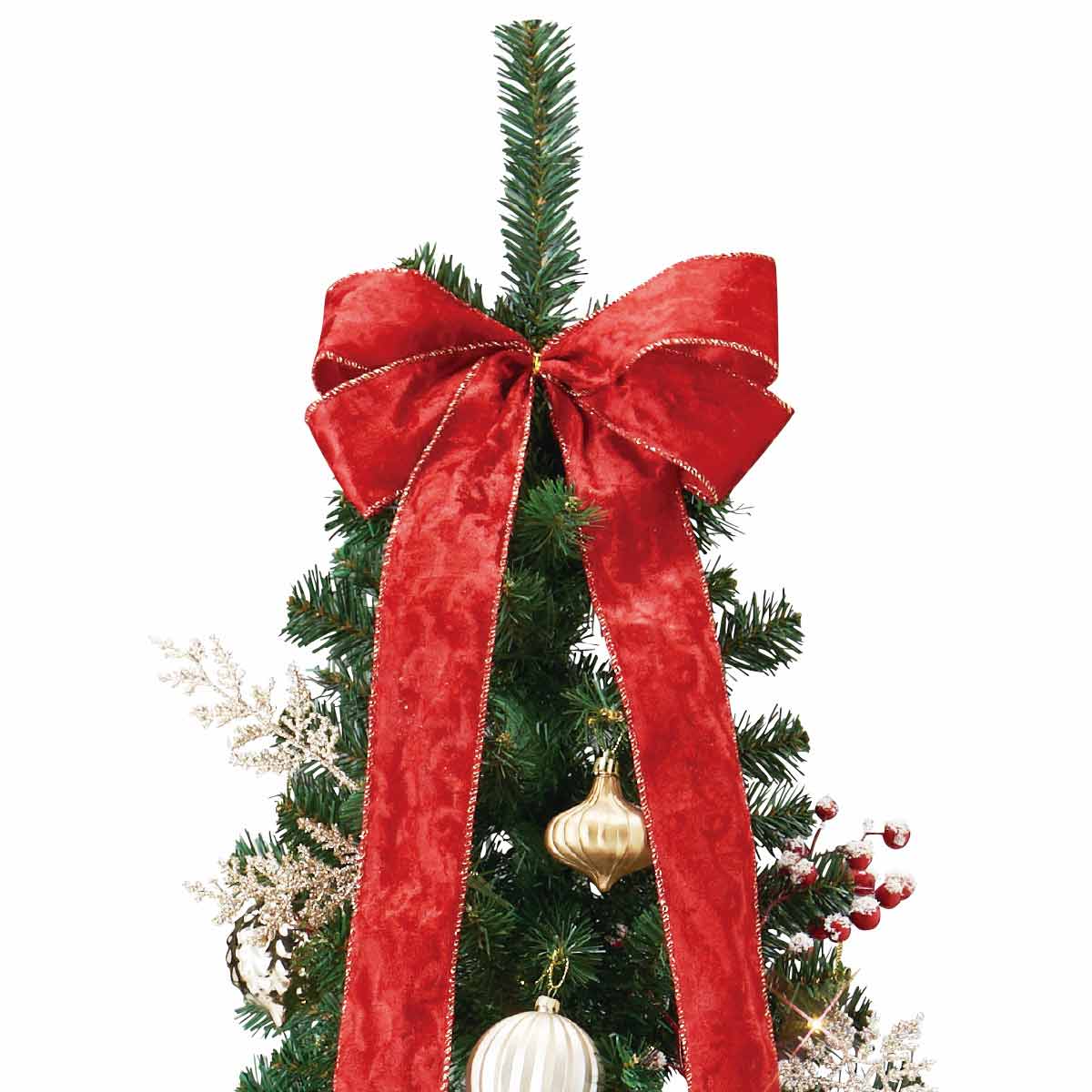 ★58-26-3-2 ポップアップクリスマスツリー レッド高さ180×幅71cm