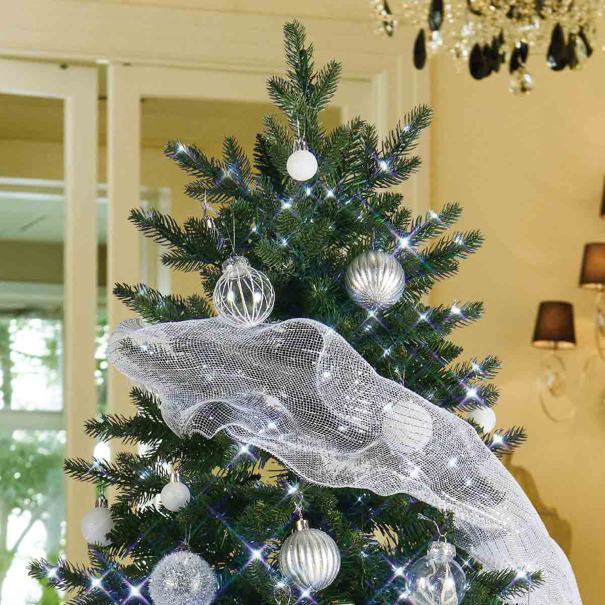 ★58-28-2-2 クリスマスツリーセット高さ180×幅108cm