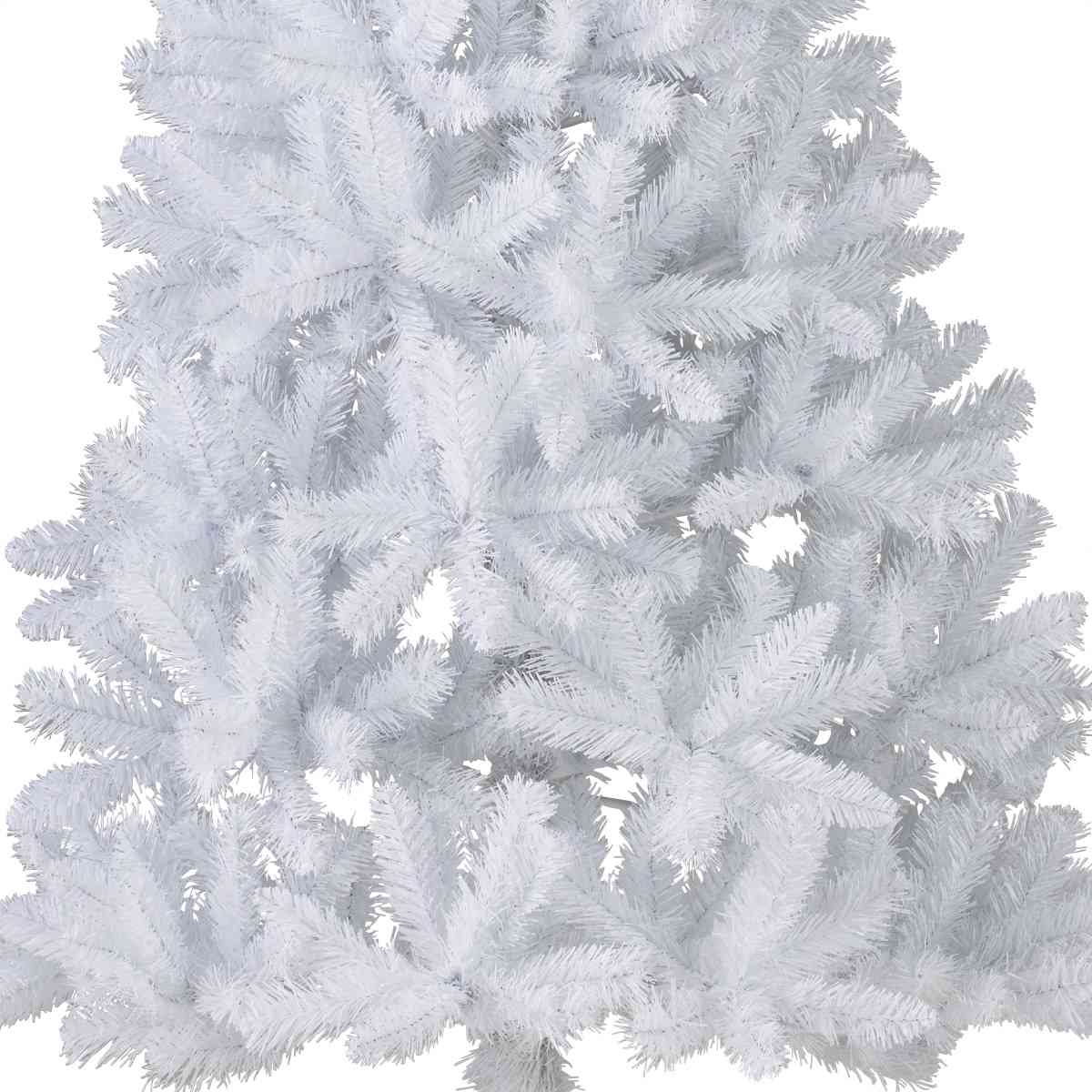 ★58-31-4-5 ヌードクリスマスツリー ホワイト スリム高さ240cm