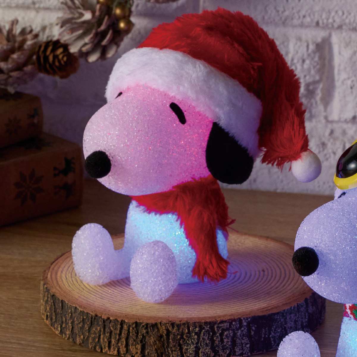 ★58-92-1-1 クリスマスライト スヌーピー(ファーレッド)