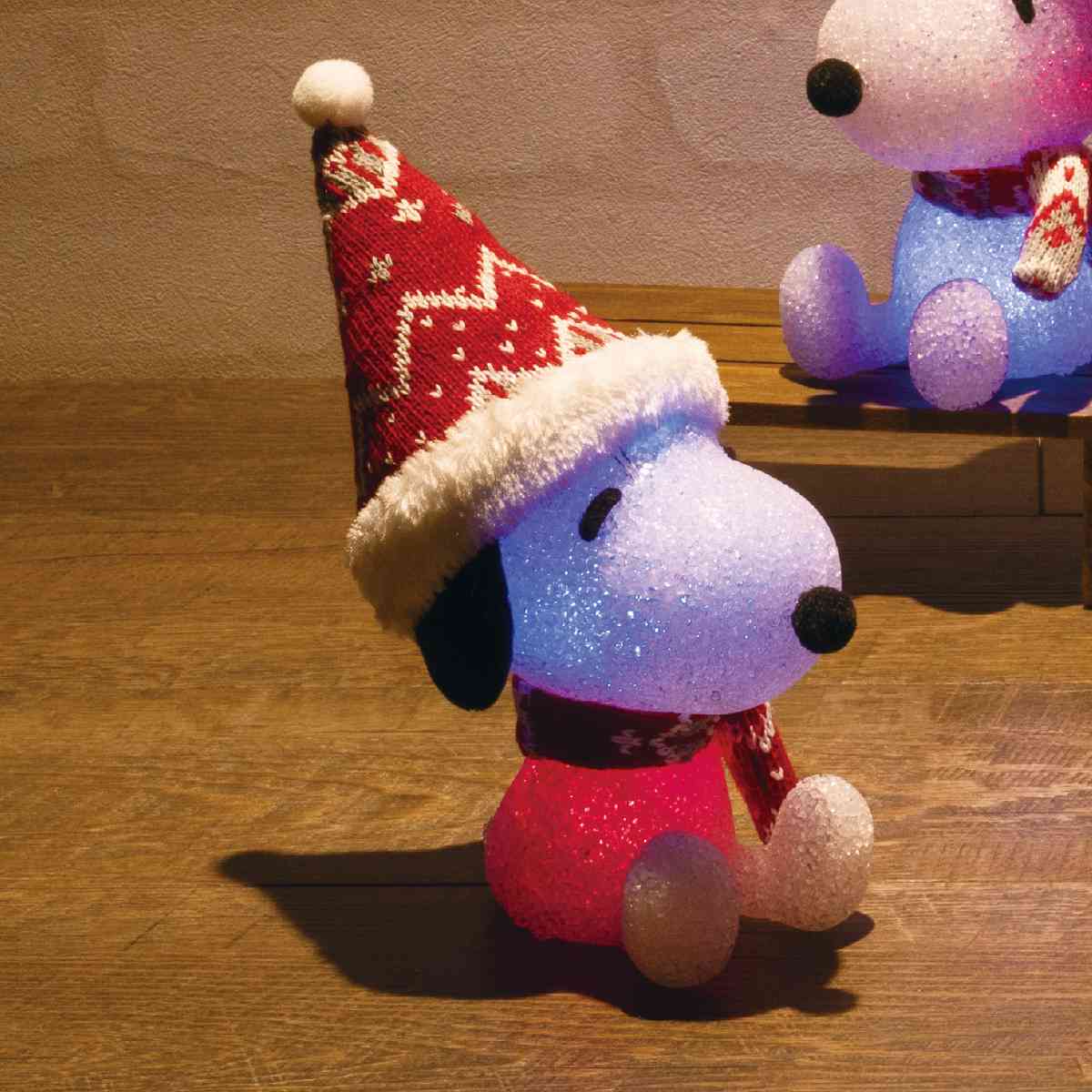 ★58-92-1-2 クリスマスライト スヌーピー(レッド)