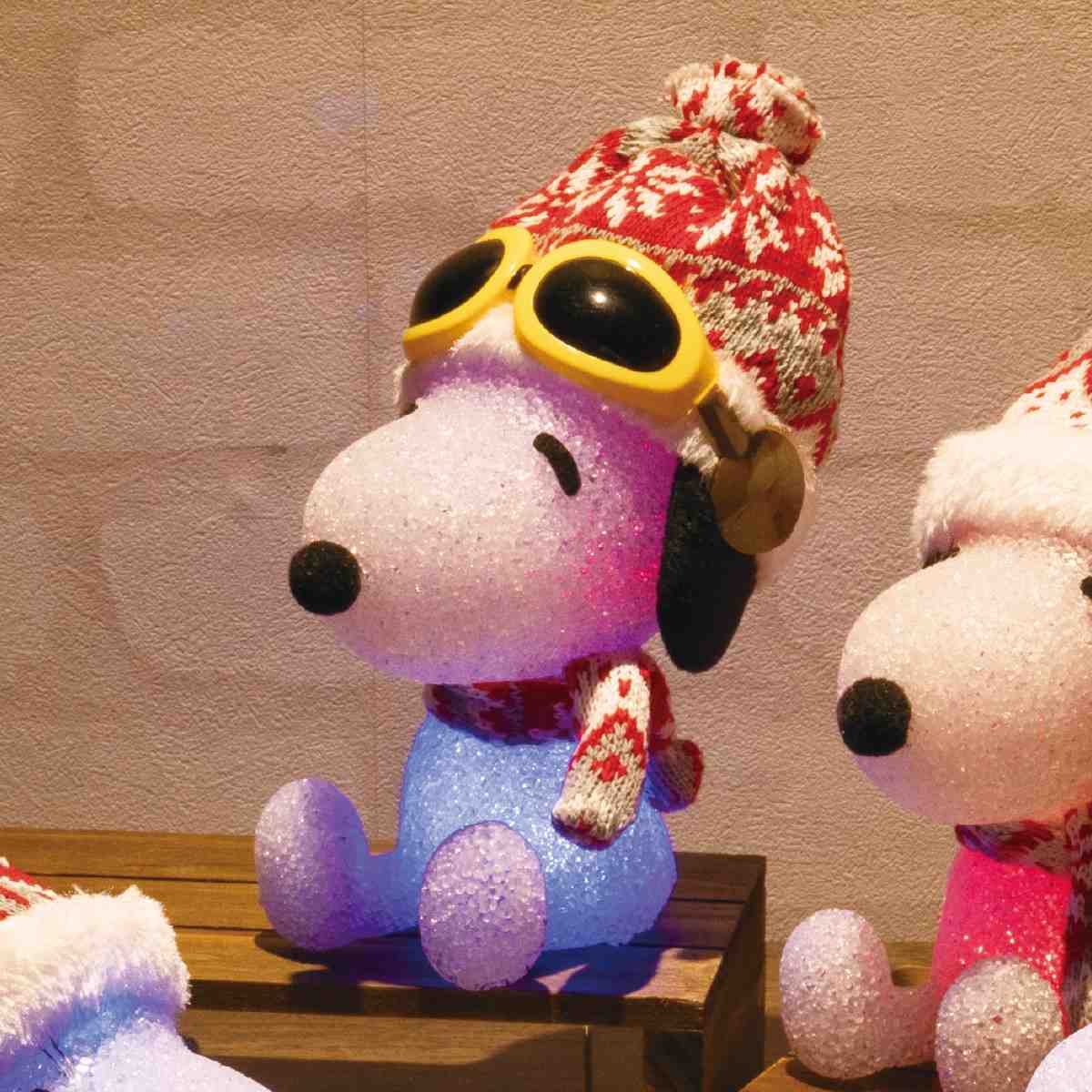 ★58-92-1-5 クリスマスライト スヌーピー(ゴーグルレッド)