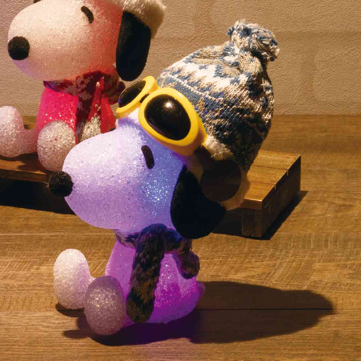 ★58-92-1-6 クリスマスライト スヌーピー(ゴーグルブルー)