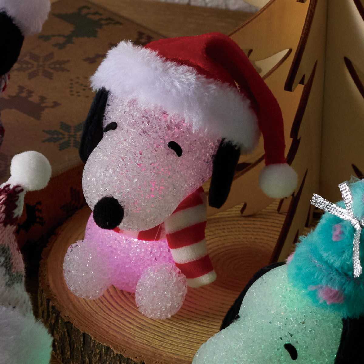 ★58-92-2-4 クリスマスライト ミニスヌーピー(ストライプ)