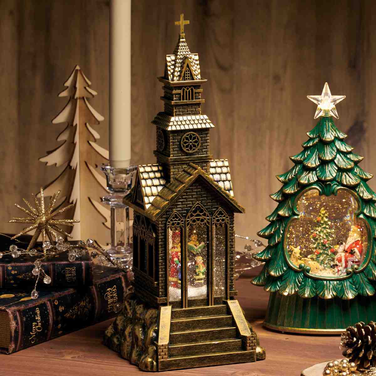 ★58-93-4-1 LEDスノーイングライト 教会