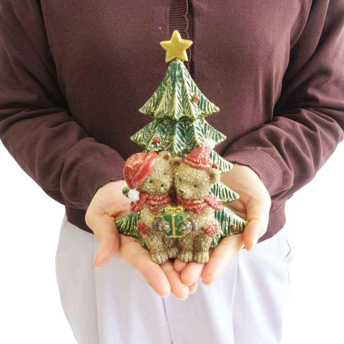 ★58-96-3-3 クリスマスベアースタンド(ツリー)
