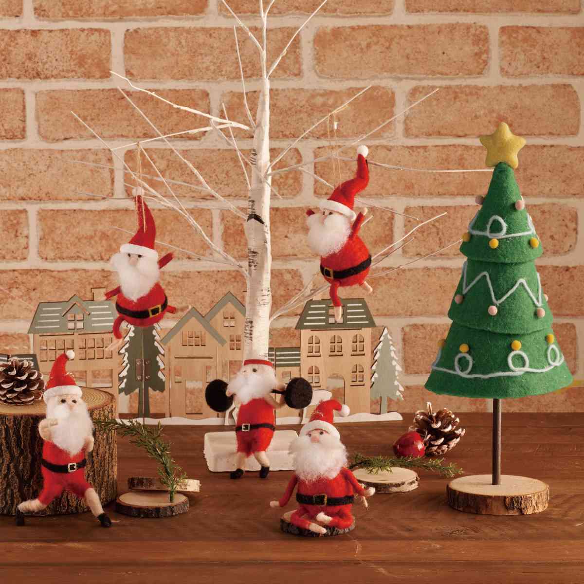 ★58-101-12-1 フェルトクリスマスツリースタンド高さ37.5cm