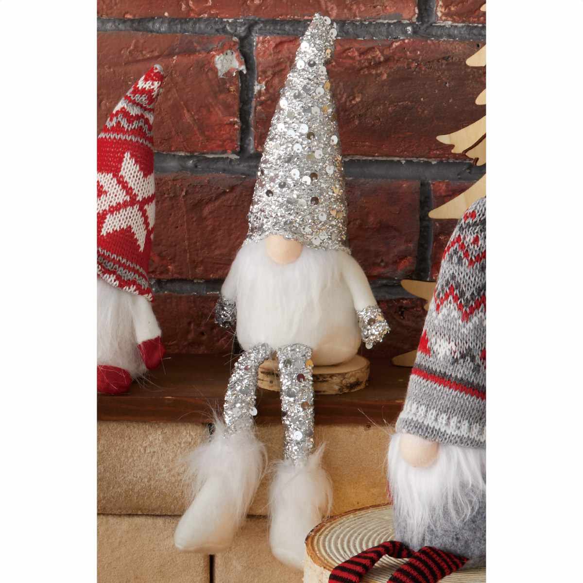 ★58-102-1-8 ノルディックサンタ足ブラ スパンコール