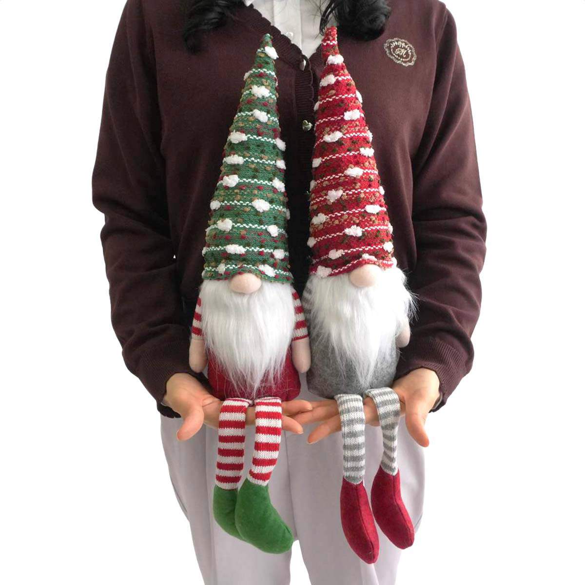 ★58-102-4-1 トムテ足ブラドールグリーン帽子