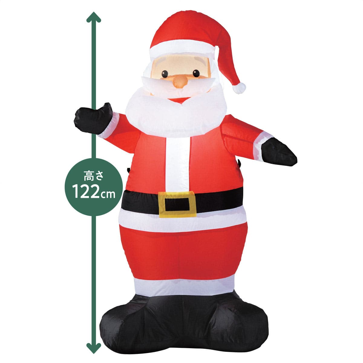 ★58-113-4-1 クリスマスエアブロードールサンタ