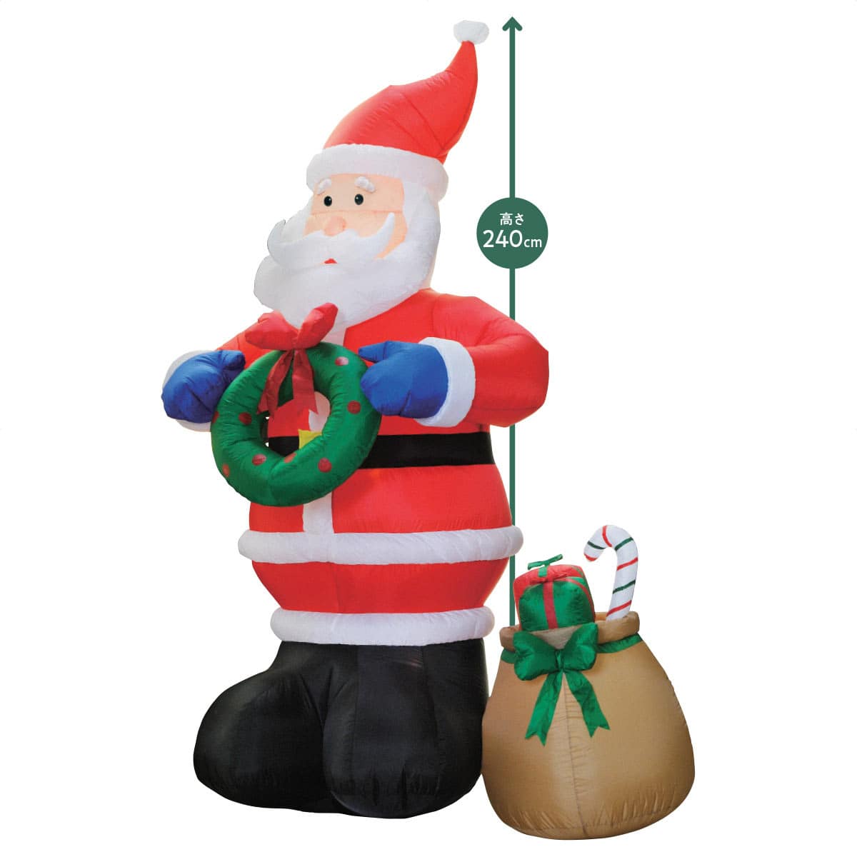 ★58-114-3-1 特大エアブロードール サンタ