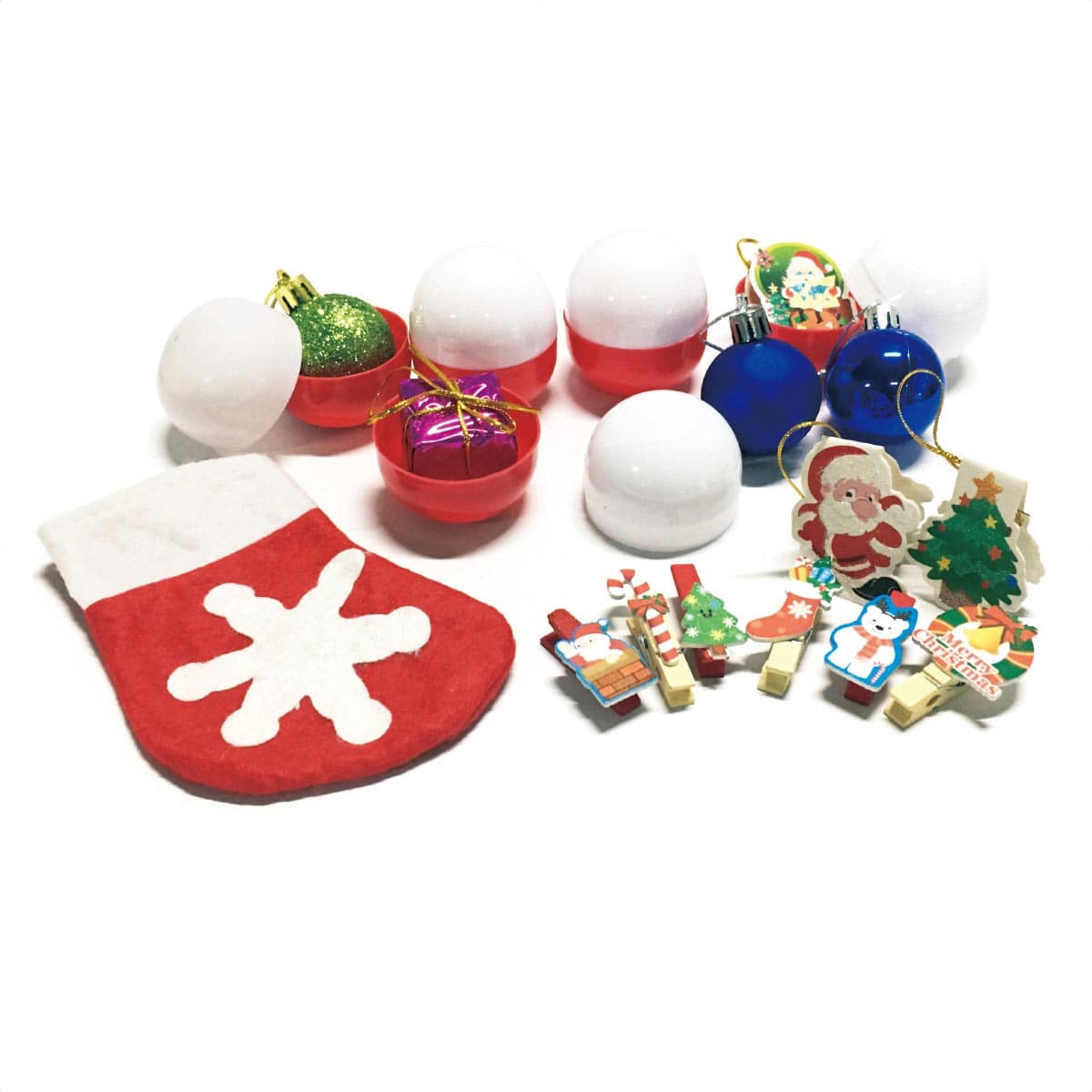 ★58-132-1-1 60個 クリスマスグッズあつめるんですカプセルつかみ