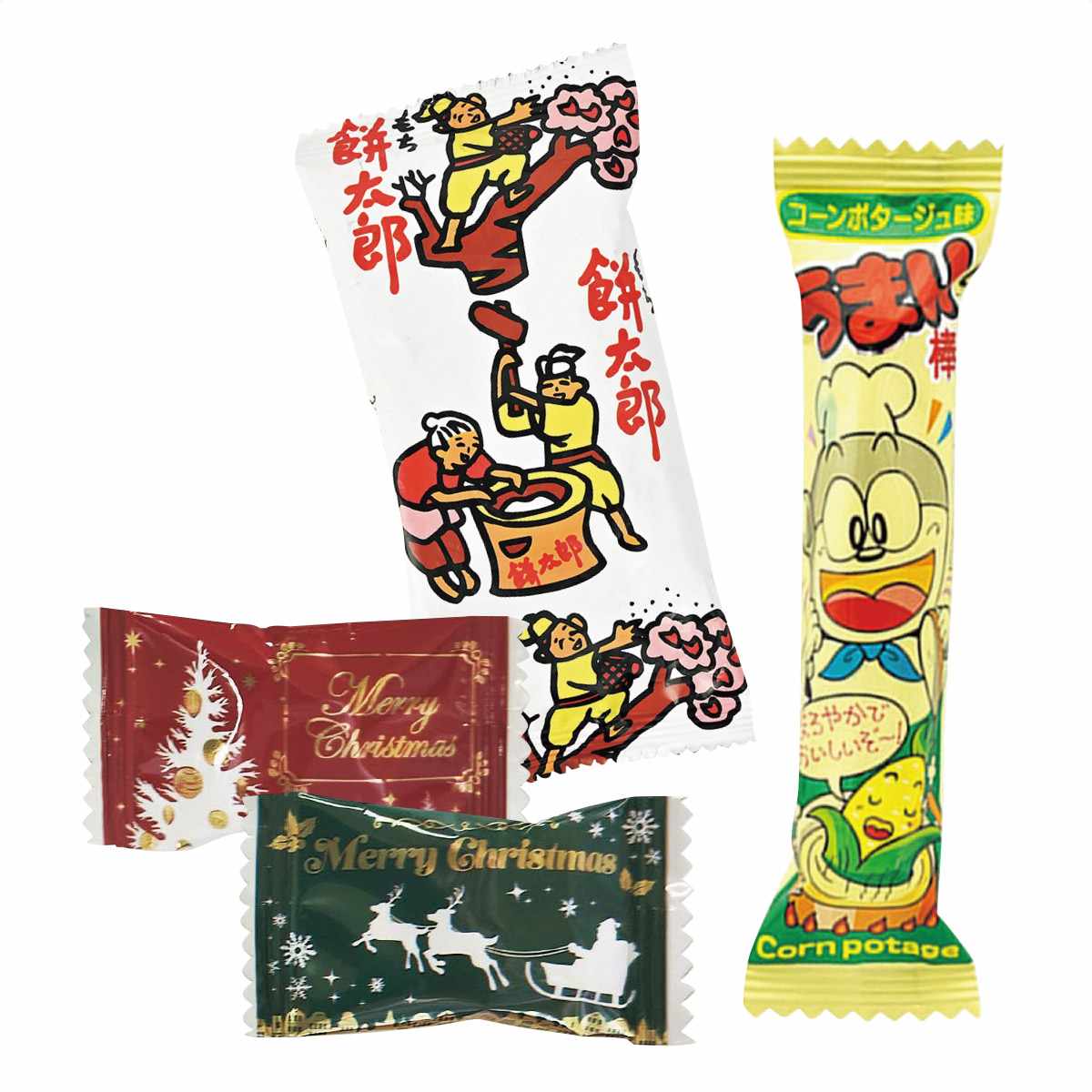 ★58-134-5-1 50個 クリスマスお菓子ポーチ