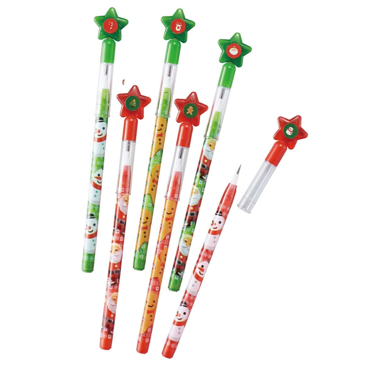 ★58-135-1-1 24本 キャラクターロケットペンシル