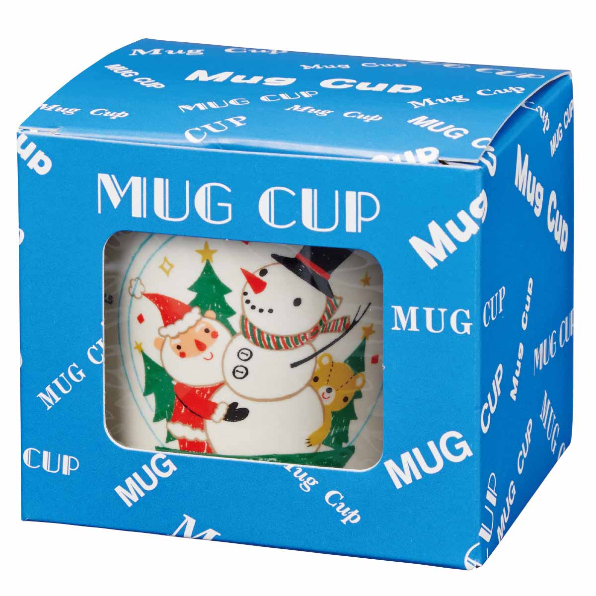 ★58-137-4-1 60個 クールノエル スノードーム柄マグカップ