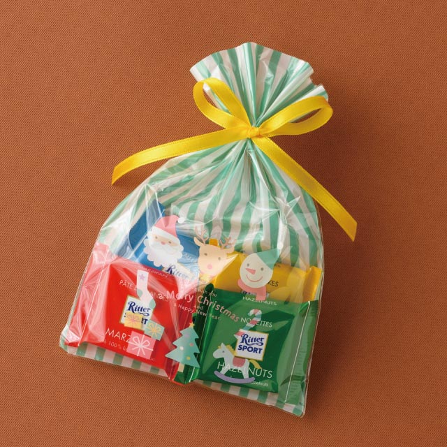 ★58-143-3-1 50枚 OPPギフトバッグ チャーミングクリスマス幅12×高さ18cm