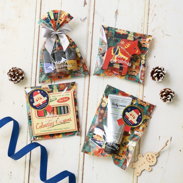 ★58-143-4-1 50枚 OPPギフトバッグ クリスマス北欧幅12×高さ18cm