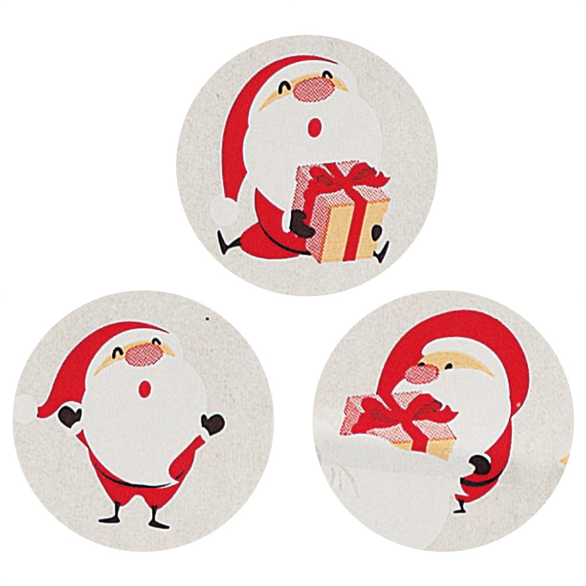 ★58-145-6-3 手提げ紙袋 豆サンタ幅32×奥行20×高さ27.5cm