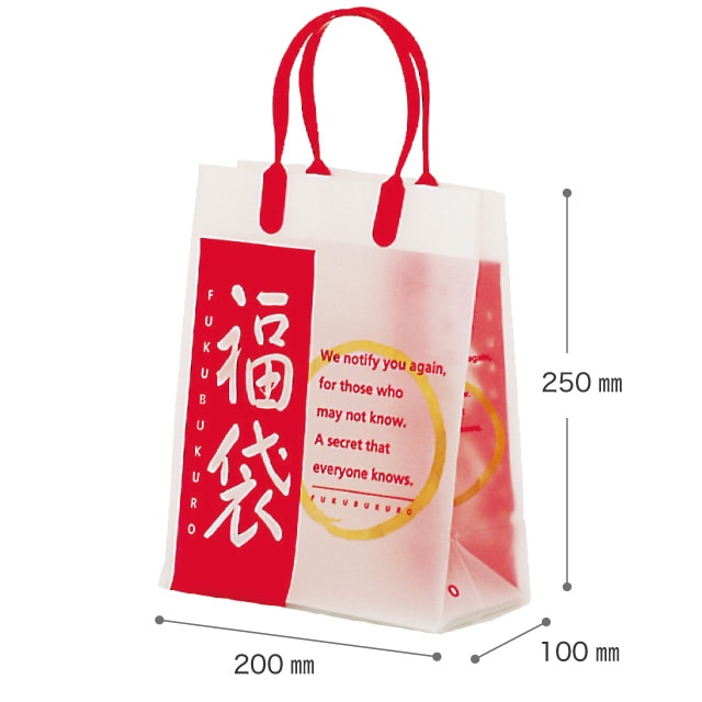 ★58-157-1-1 福袋 フロストバッグ幅20×奥行10×高さ25cm