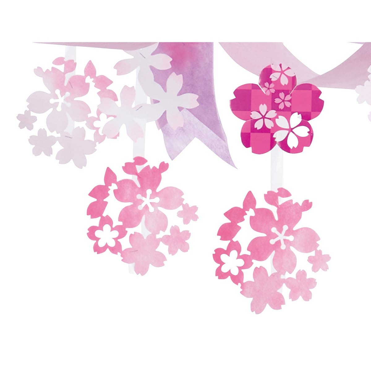 ★53-12-2-1 レトロ桜2連ペナント