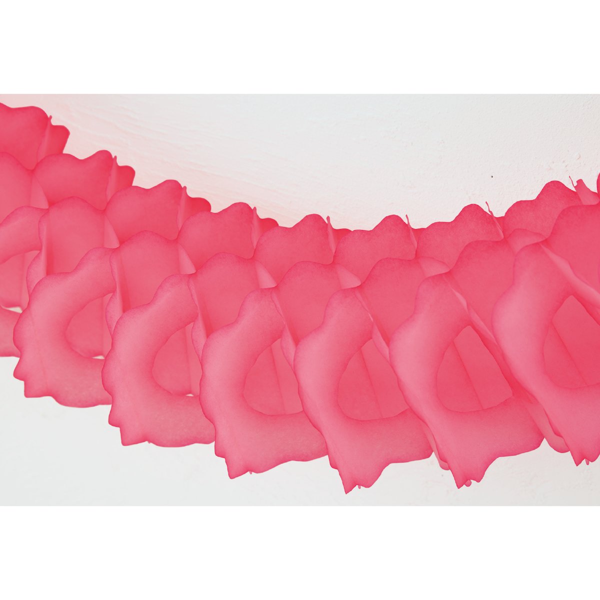★53-14-3-2 ハニカムペーパーガーランド360cm(ピンク)