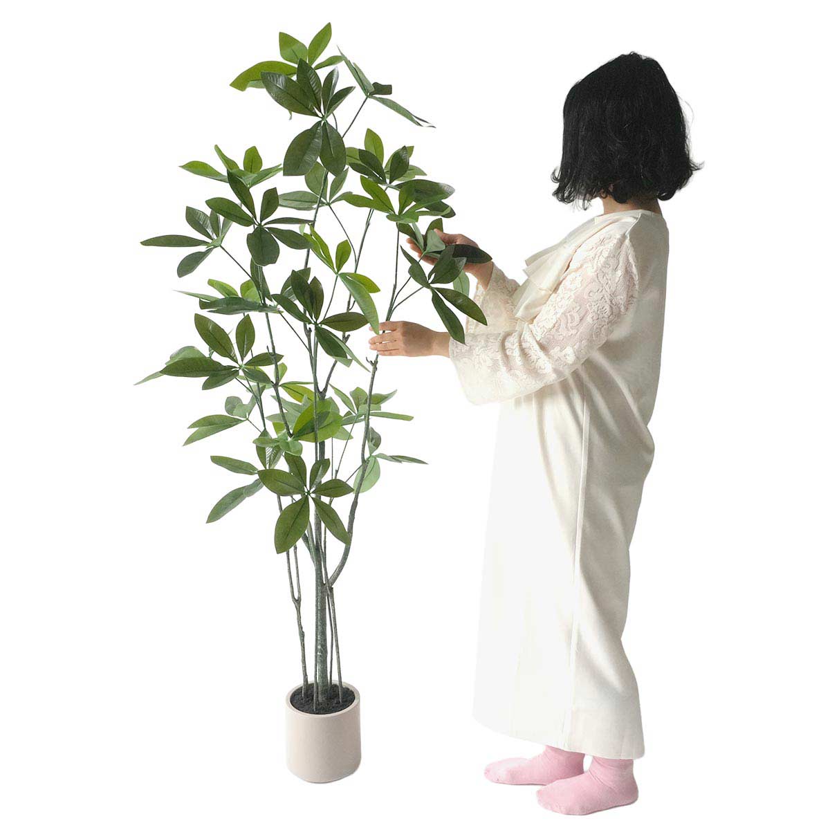 ★53-22-10-1 フェイクグリーン H150cm (人工樹木)パキラ