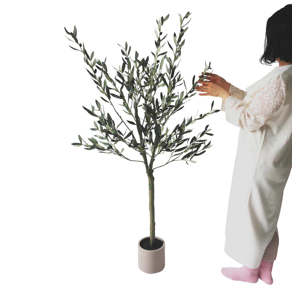 ★53-22-10-2 フェイクグリーン H150cm (人工樹木)オリーブ