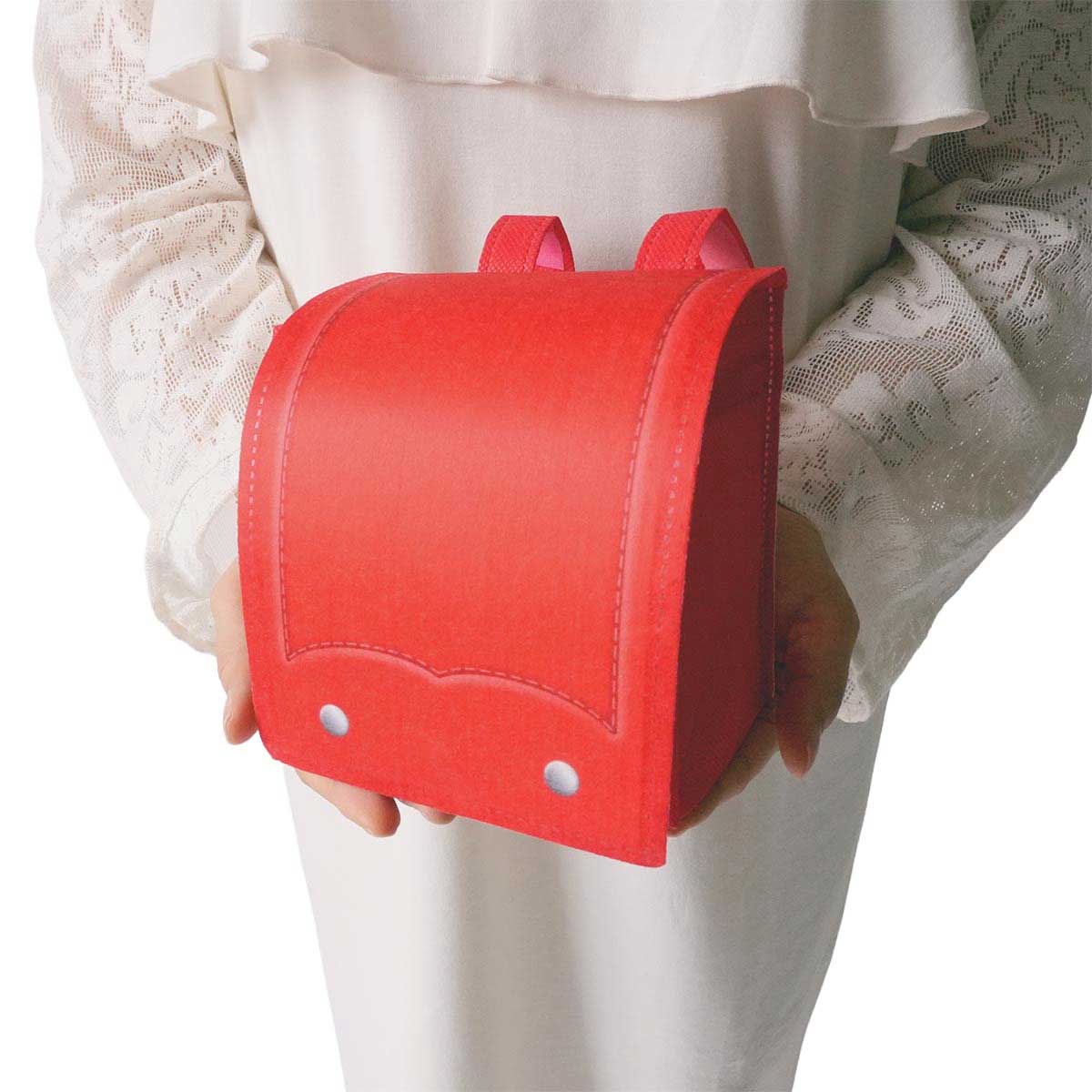 ★53-28-8-1 20枚 不織布ランドセル(レッド)