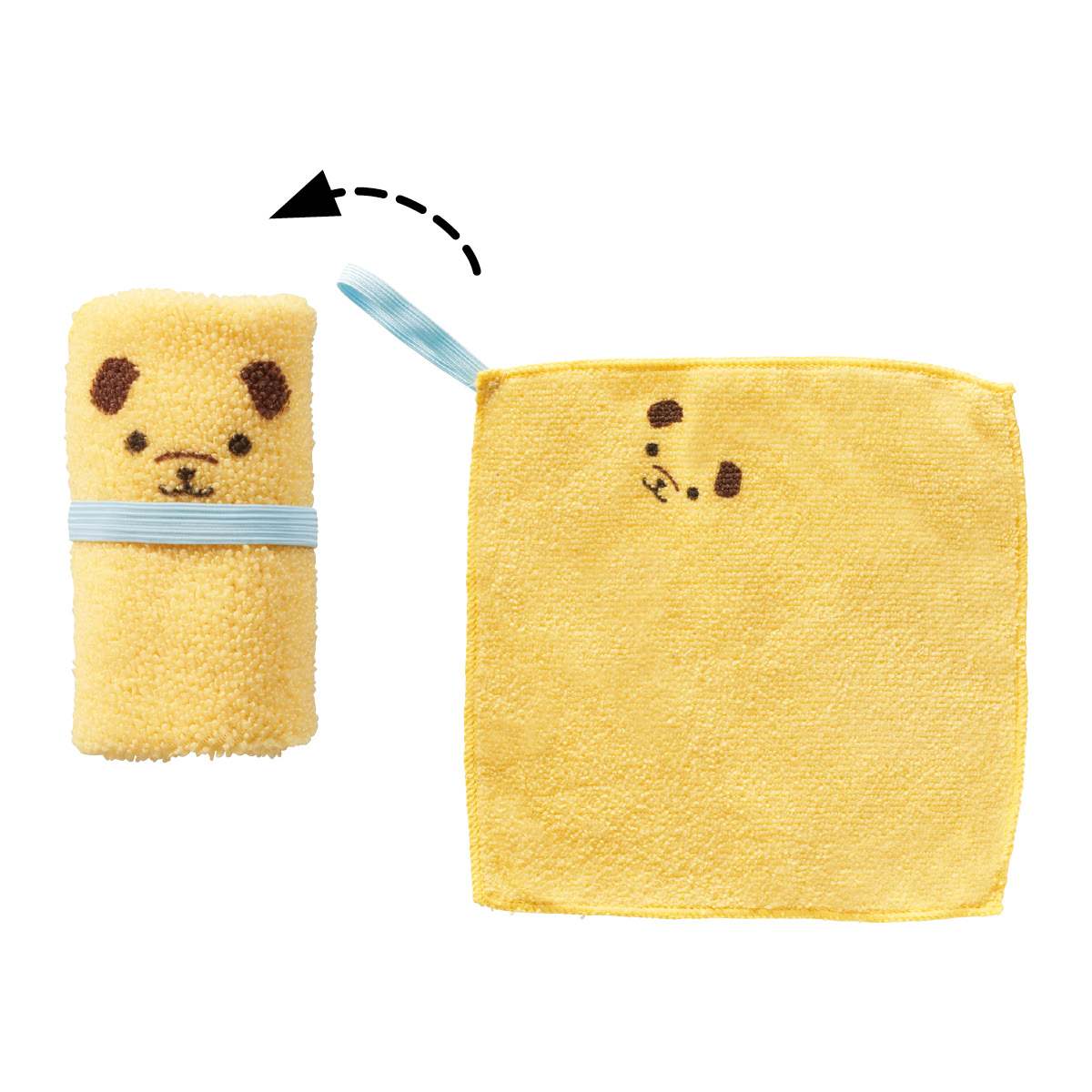 ★53-30-3-1 80個 なかよしアニマルタオルハンカチ