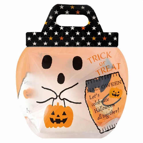 ★57-101-42-3 30枚 ジップ付きバッグ ハロウィン M(ハロウィン)