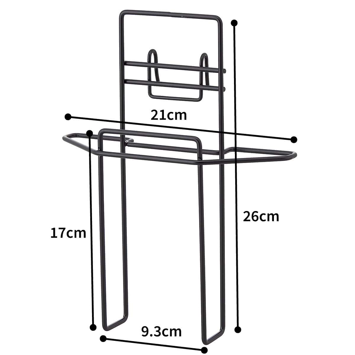 ★61-656-85-11 A4サインスタンド 両面A4パンフレット差し ブラック