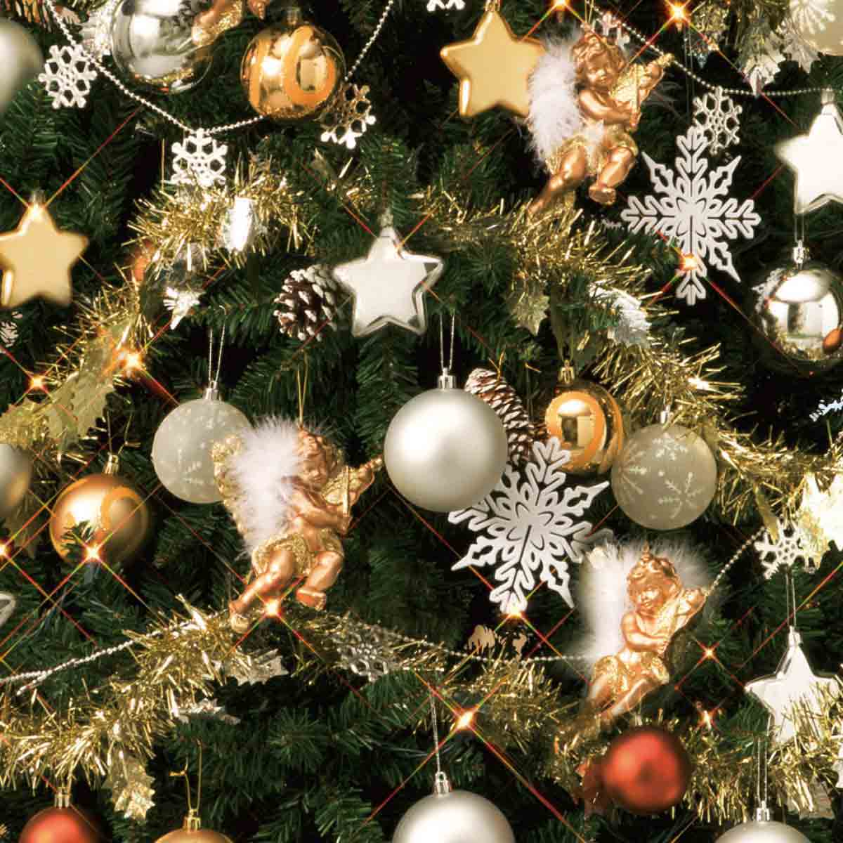 ★58-9-2-5 コンチネンタルクリスマスツリーセット エンジェル高さ300×幅160cm