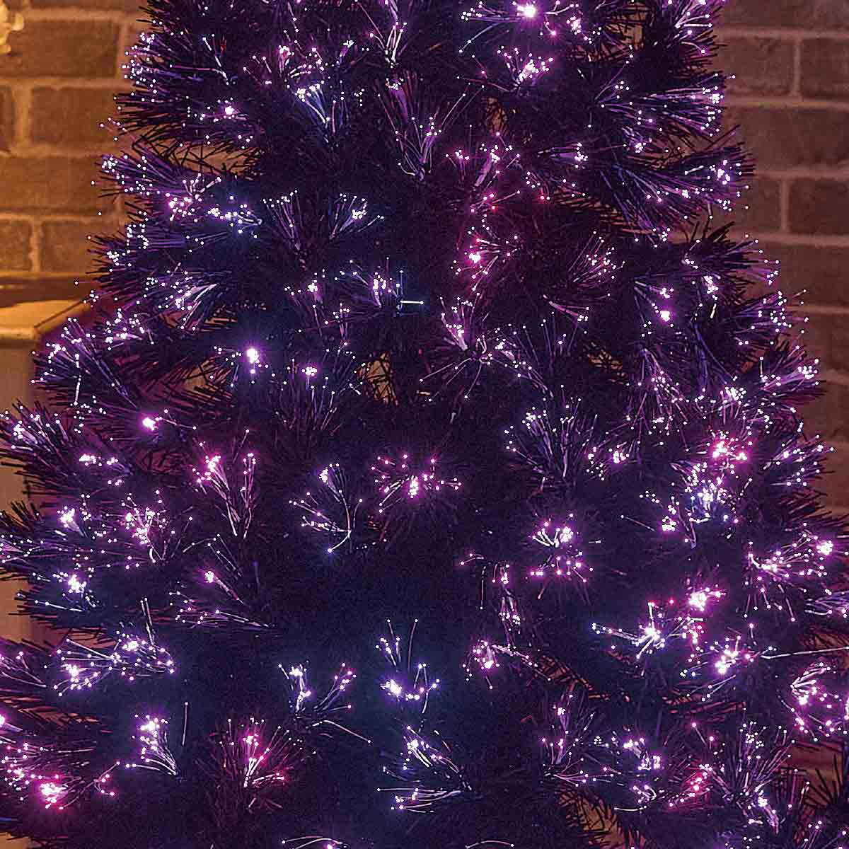 ★58-22-1-4 ブラックファイバークリスマスツリー高さ210×幅100cm