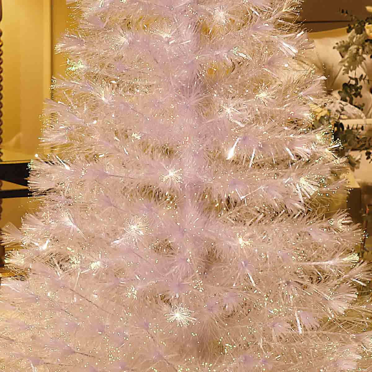 ★58-23-1-1 ホワイトファイバークリスマスツリー高さ150×幅70cm