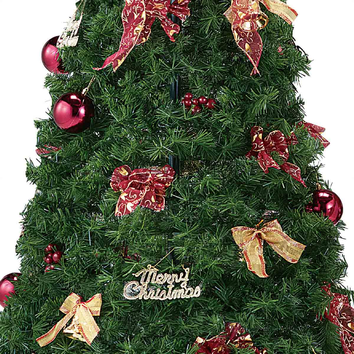 ★58-25-1-2 ポップアップクリスマスツリー レッド高さ175×幅80cm