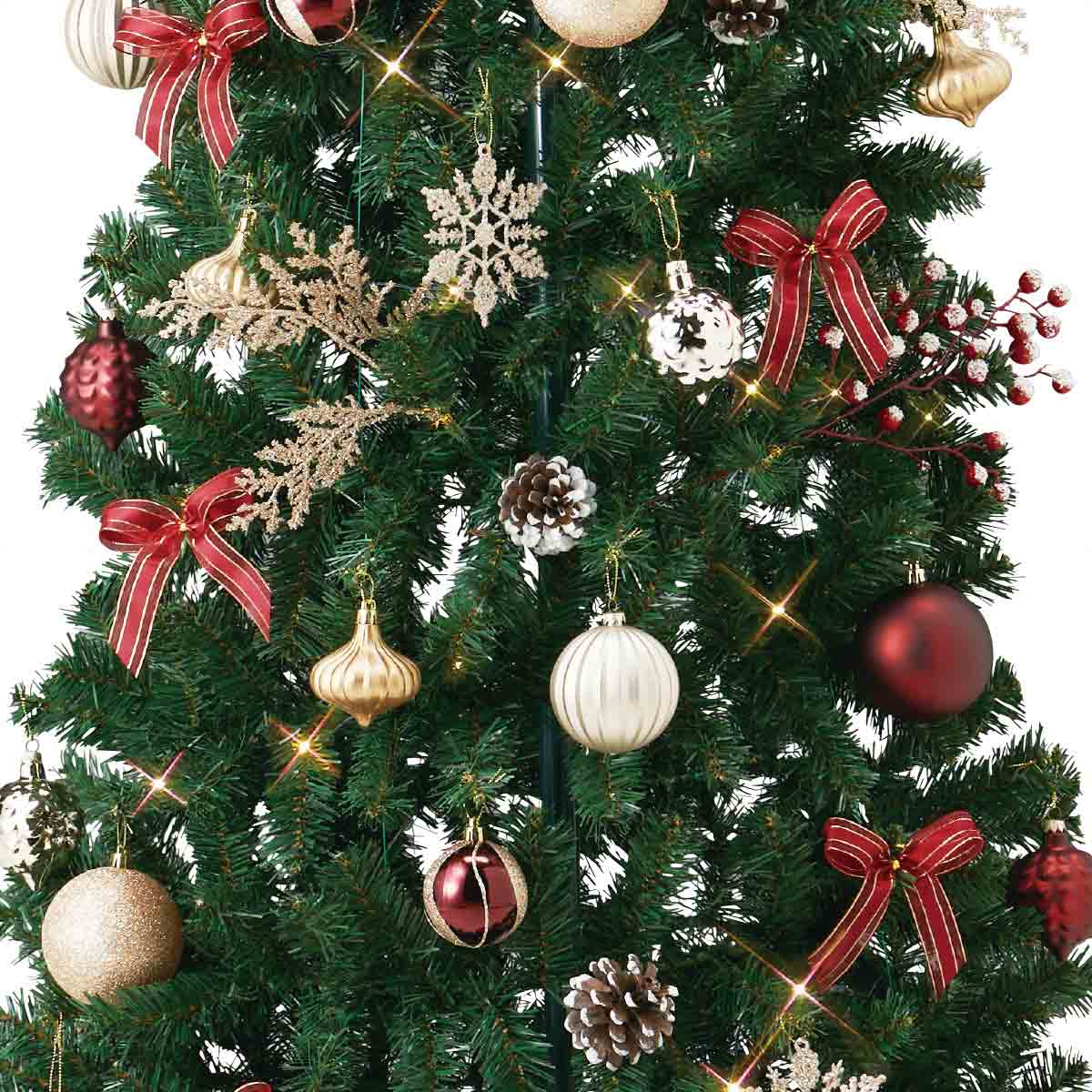 ★58-26-3-2 ポップアップクリスマスツリー レッド高さ180×幅71cm