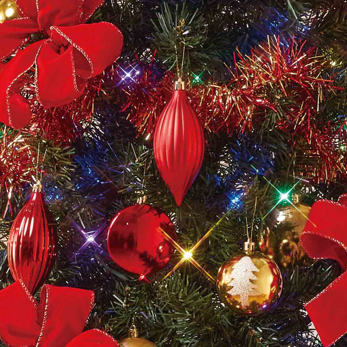 ★58-28-3-2 ベーシッククリスマスツリーセット高さ180×幅115cm