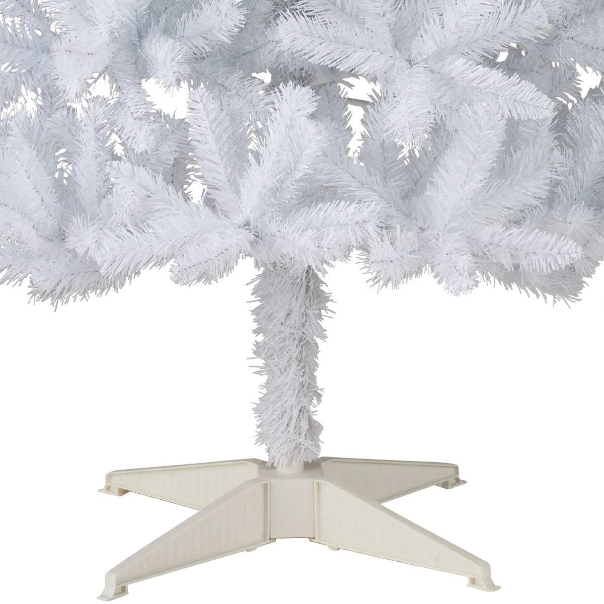 ★58-31-4-5 ヌードクリスマスツリー ホワイト スリム高さ240cm