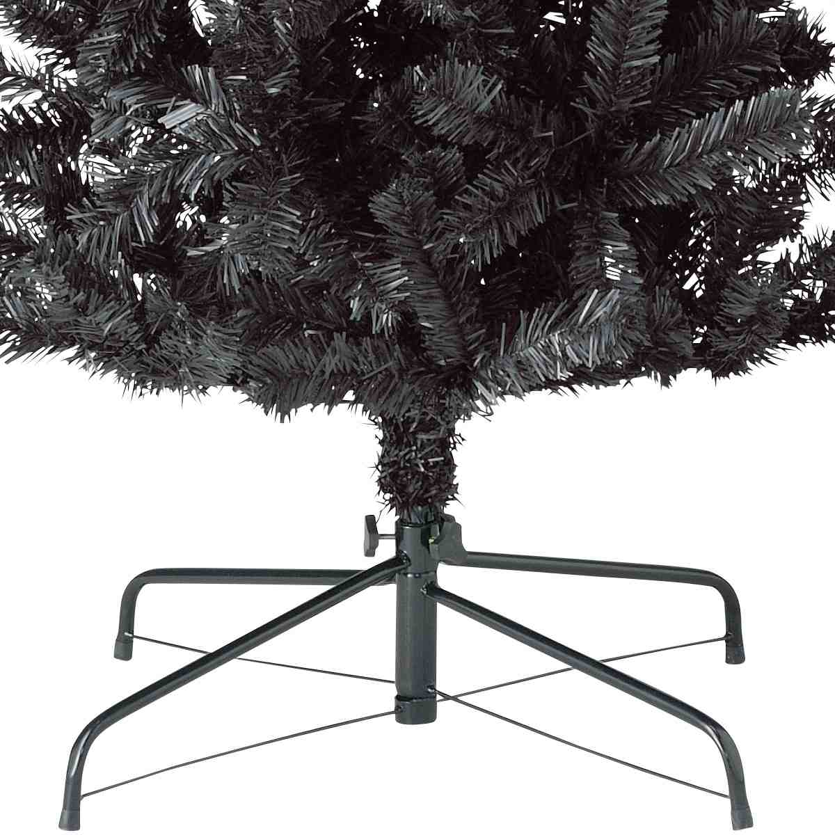 ★58-31-6-1 PVCクリスマスツリー ブラック スリム高さ120cm