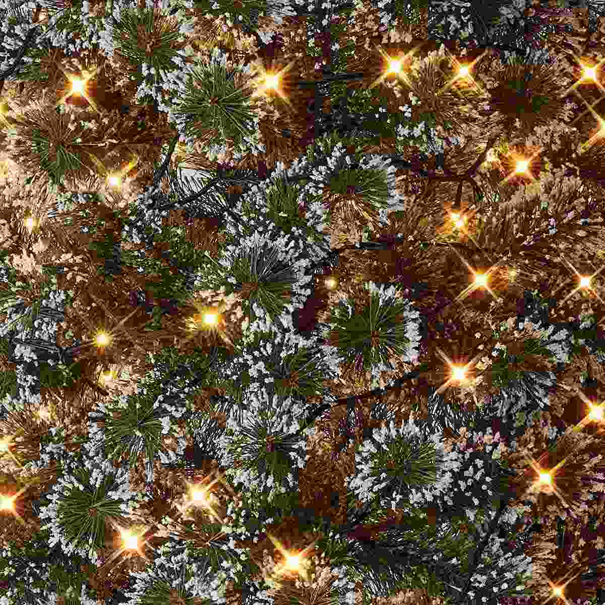 ★58-33-5-2 ヌードブラシ クリスマスツリー LEDライト付き高さ180×幅78cm