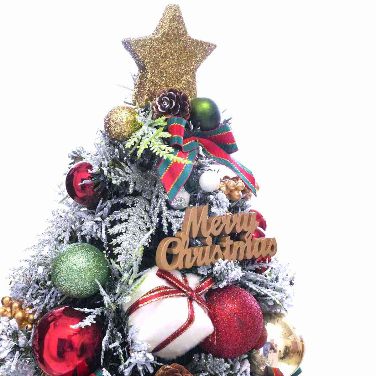 ★58-42-4-1 卓上ミニツリー レッド&グリーン