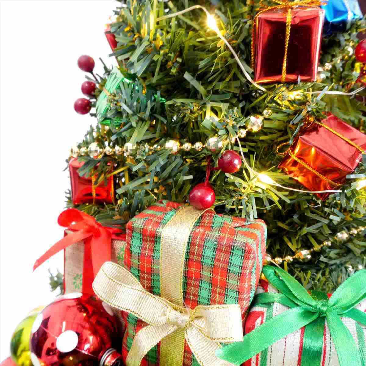 ★58-44-5-1 LEDノルディックレッドバッククリスマスツリー50cm