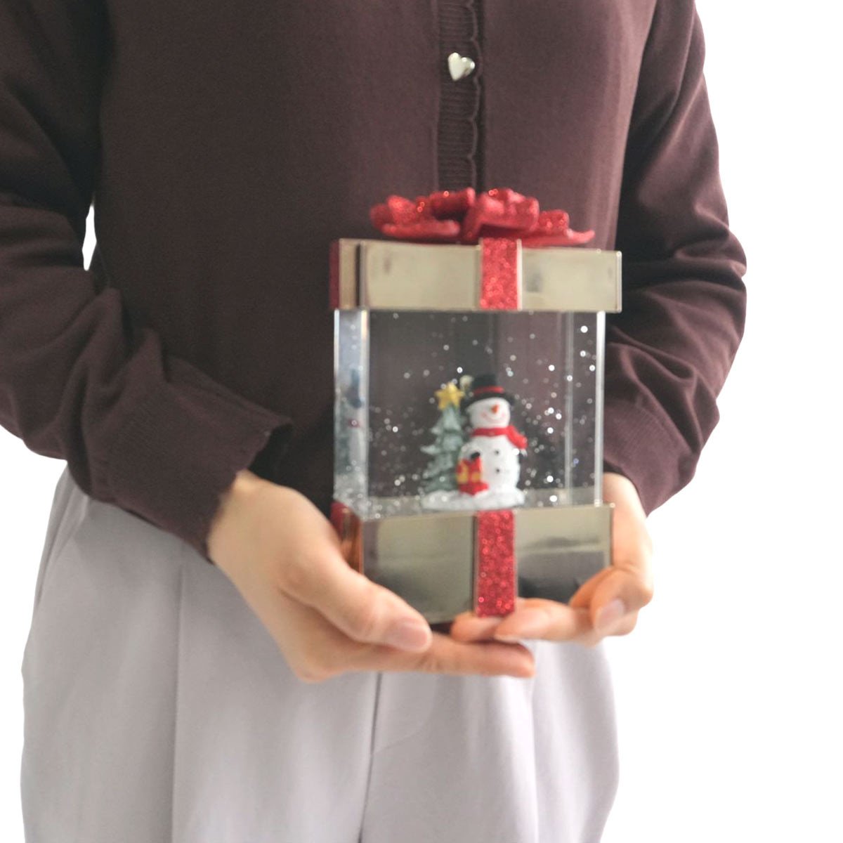 ★58-93-8-1 LEDスノーイングライト ギフトスノーマン