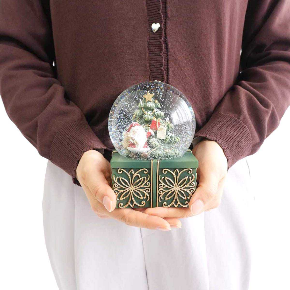 ★58-94-2-1 スノードームスタンド グリーンボックス