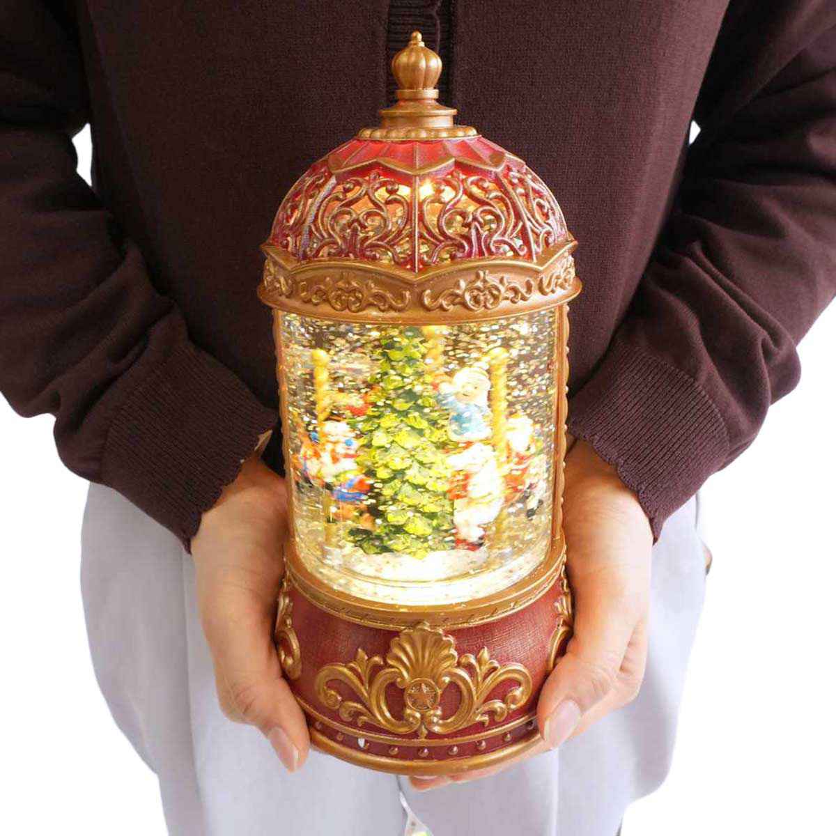 ★58-94-3-1 LEDスノーイングライト メリーゴーランド