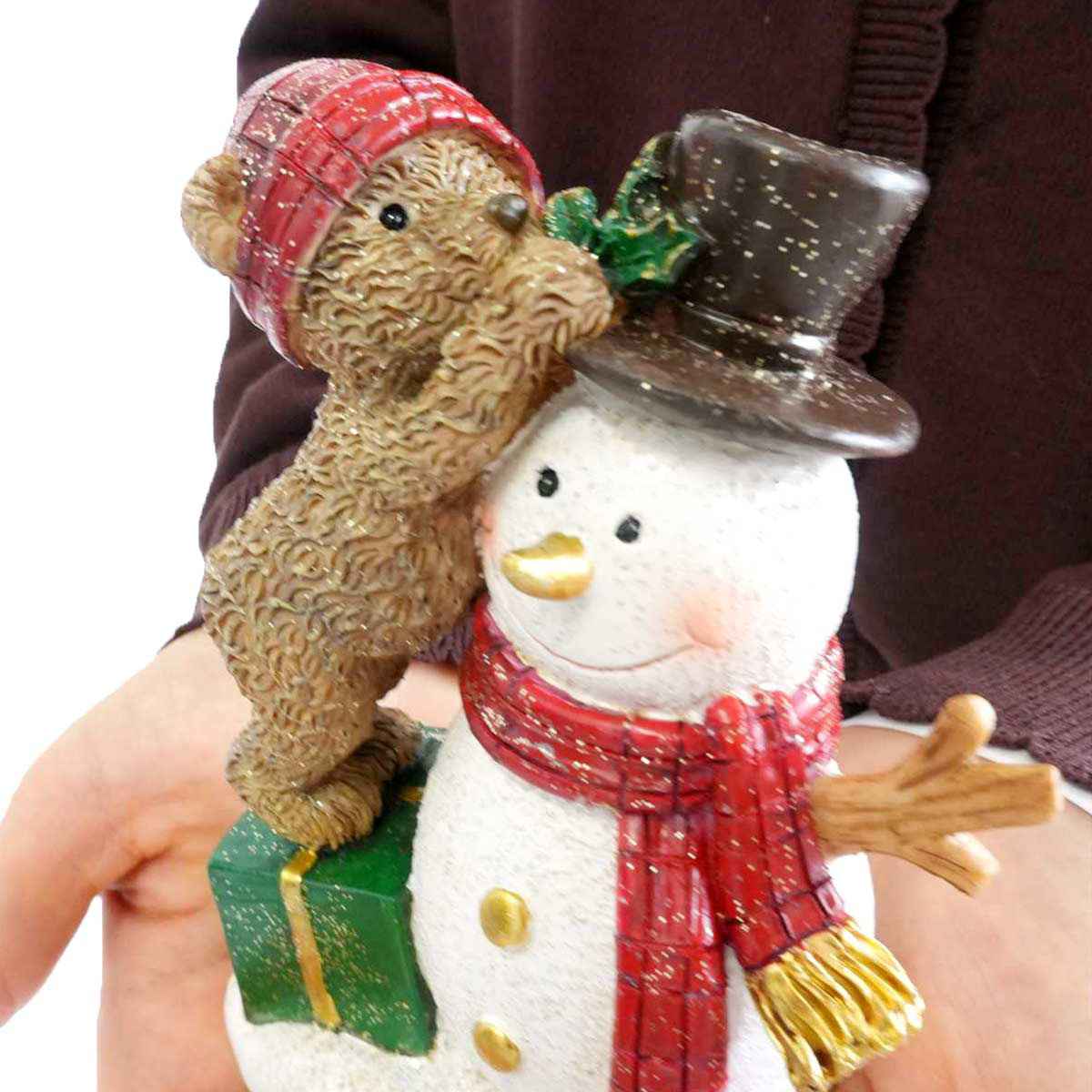 ★58-96-3-2 クリスマスベアースタンド(スノーマン)